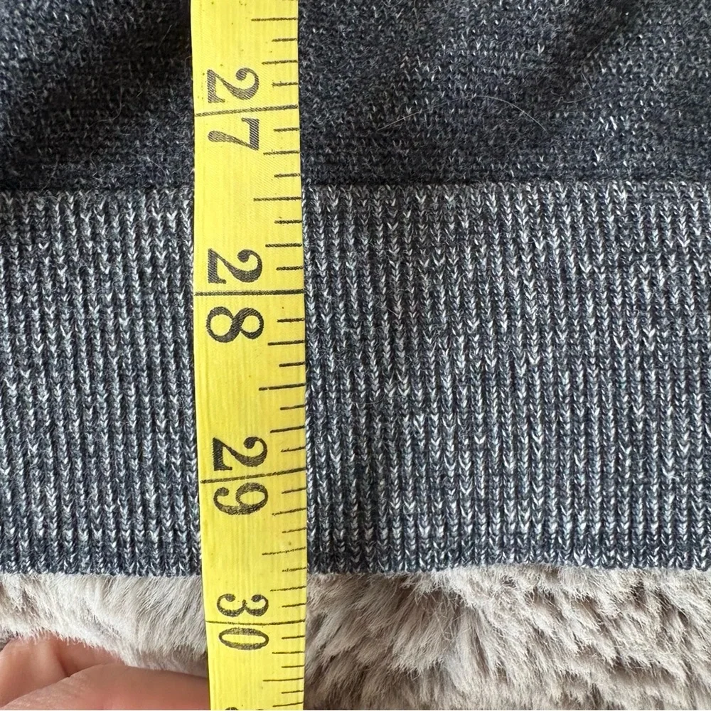Banana Republic XL Charcoal Gray Cardigan Mock‎ Neck Button Down Academia Career